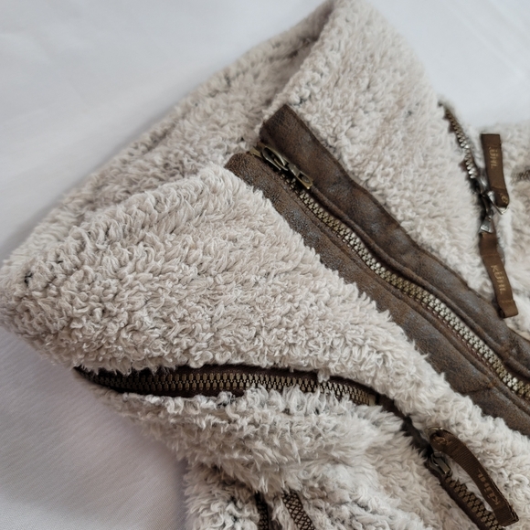 Kuhl Jacket Adult Small Beige FLIGHT Pile Fleece Packable Hood Coat Full… - Picture 12 of 12